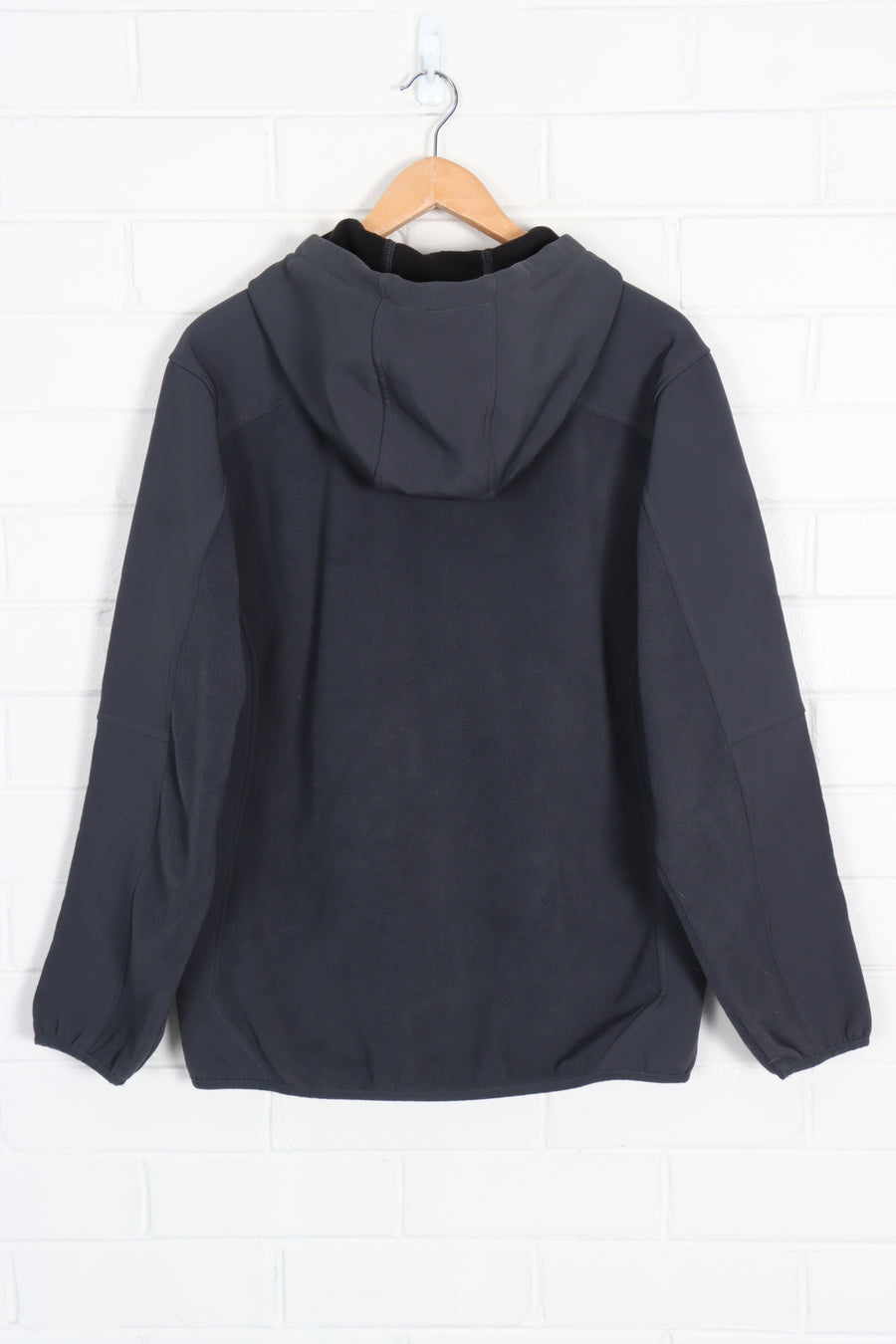 REEBOK Dark Grey Panel Zip Up Fleece (L)