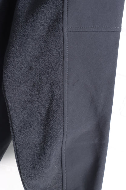 REEBOK Dark Grey Panel Zip Up Fleece (L) - Vintage Sole Melbourne