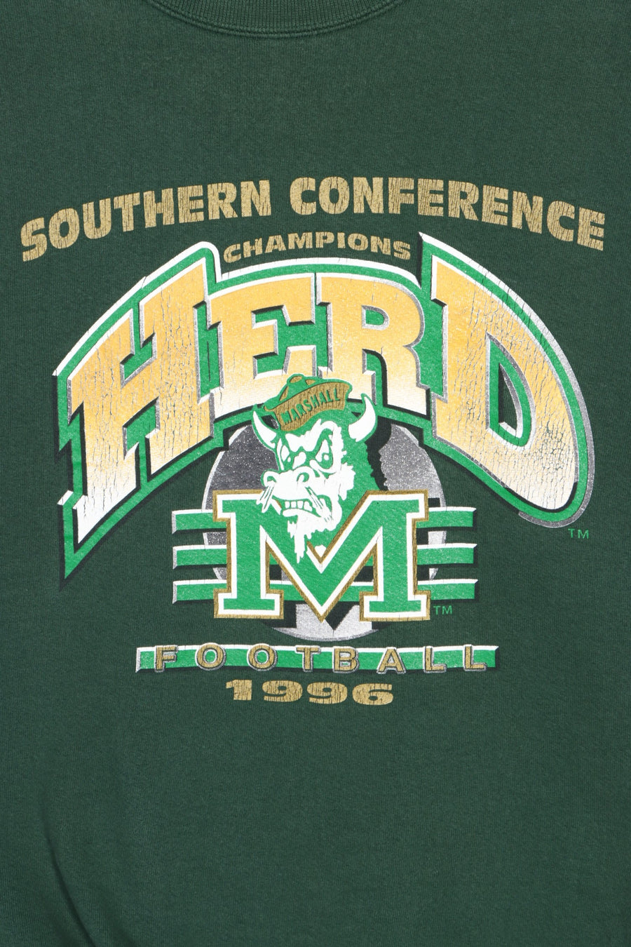 Marshall University 1996 Thundering Herd Champions Sweatshirt USA Made (L)