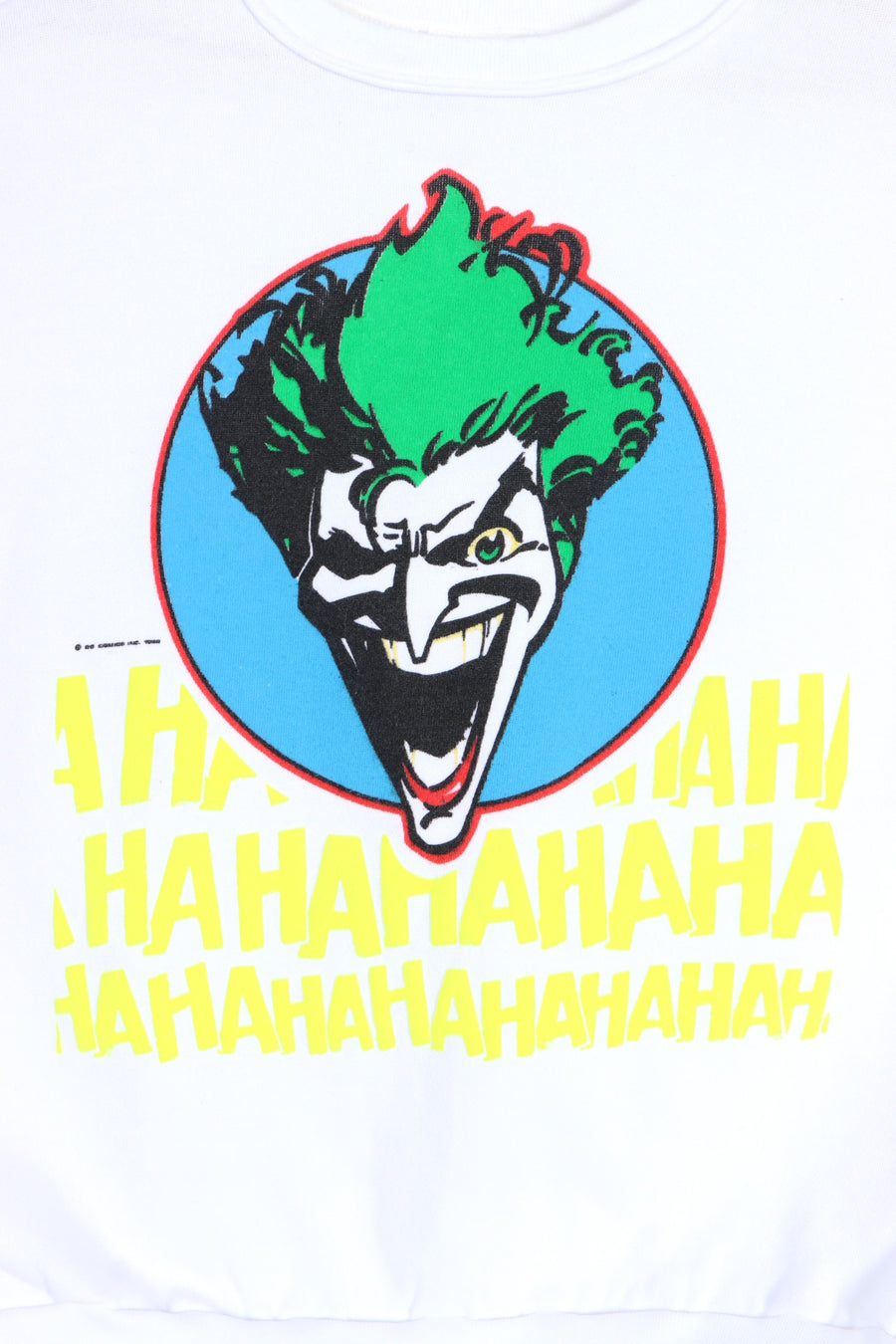 Vintage The Joker 1989 Laughing "Haha" Batman Sweatshirt USA Made (XL)