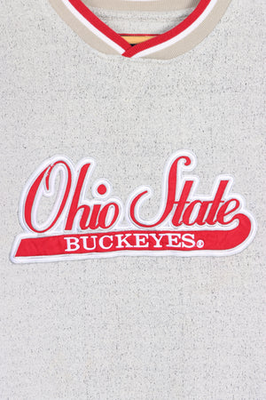Ohio State Buckeyes Embroidered V-Neck Sweatshirt (M)