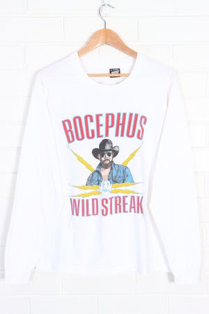 Hank Williams 'Bocephus Wild Streak' 1988 Tour Long Sleeve Single Stitch Tee (L)