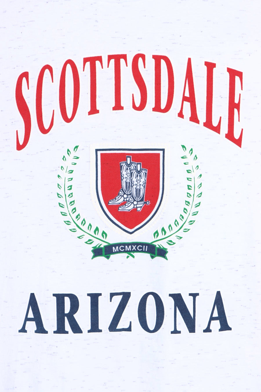 Scottsdale Arizona Cowboy Boots Crest Single Stitch T-Shirt USA Made (XL)