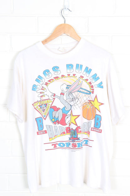 Vintage 1993 Looney Tunes Bugs Bunny 'Top Shot' Basketball Single Stitch T-Shirt (XL) - Vintage Sole Melbourne