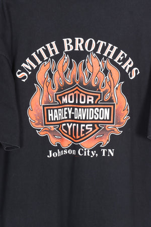 HARLEY DAVISON Flame Fire Smith Brothers Henley T-Shirt (XXXL)