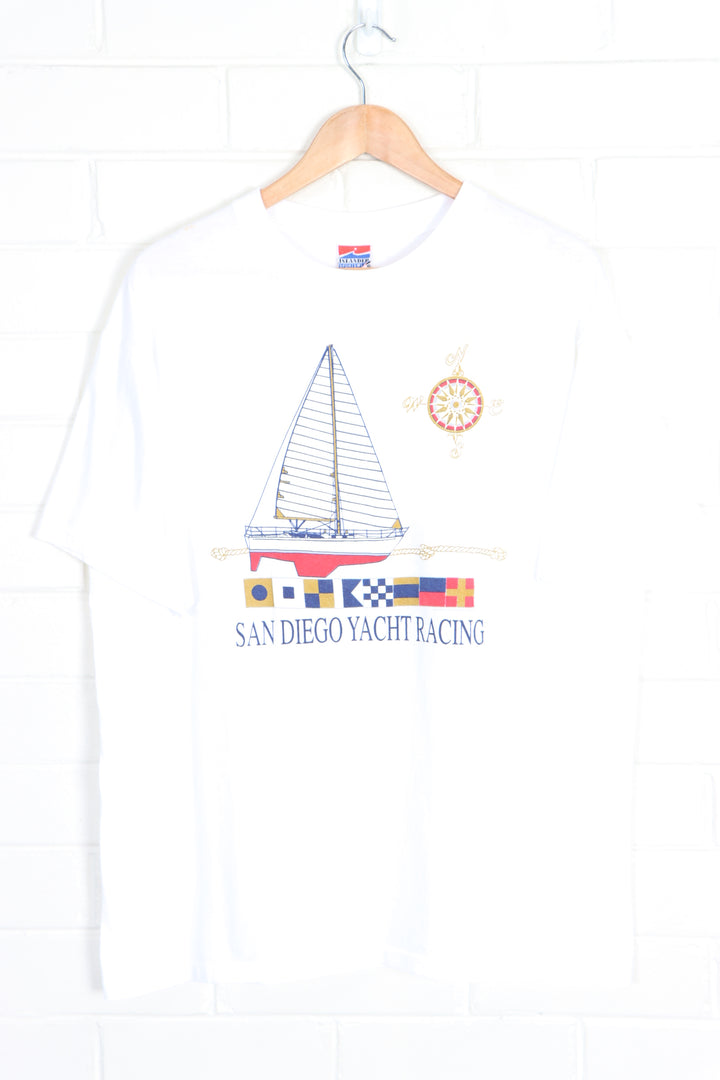 San Diego Yacht 1990 Racing Single Stitch Tee USA Made (L)