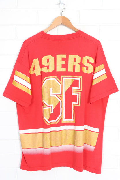 Vintage NFL 1994 San Francisco 49ers All Over Tee USA Made (XL)
