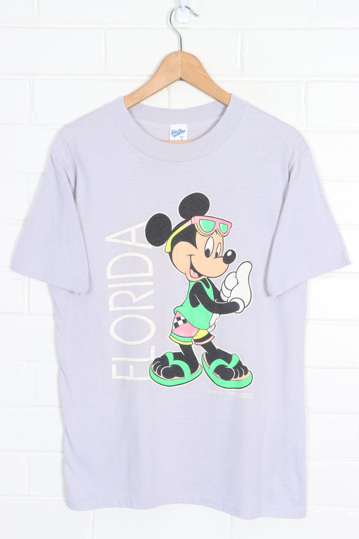 DISNEY Mickey Mouse Florida Vacation Single Stitch Tee USA Made (S-M) - Vintage Sole Melbourne