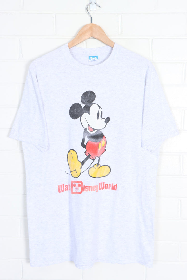Walt DISNEY World Classic Mickey Mouse T-Shirt USA Made (L)